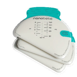 nanobebe 50 BREASTMILK STORAGE BAGS - ถุงเก็บน้ำนมนาโนเบเบ้จำนวน 50 ถุง