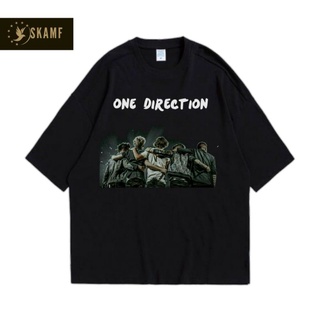 เสื้อยืดผ้าฝ้ายพิมพ์ลายขายดี เสื้อยืดแขนสั้น พิมพ์ลาย One DIRECTION BAND UNOFFICIAL สําหรับผู้ชาย และผู้หญิง