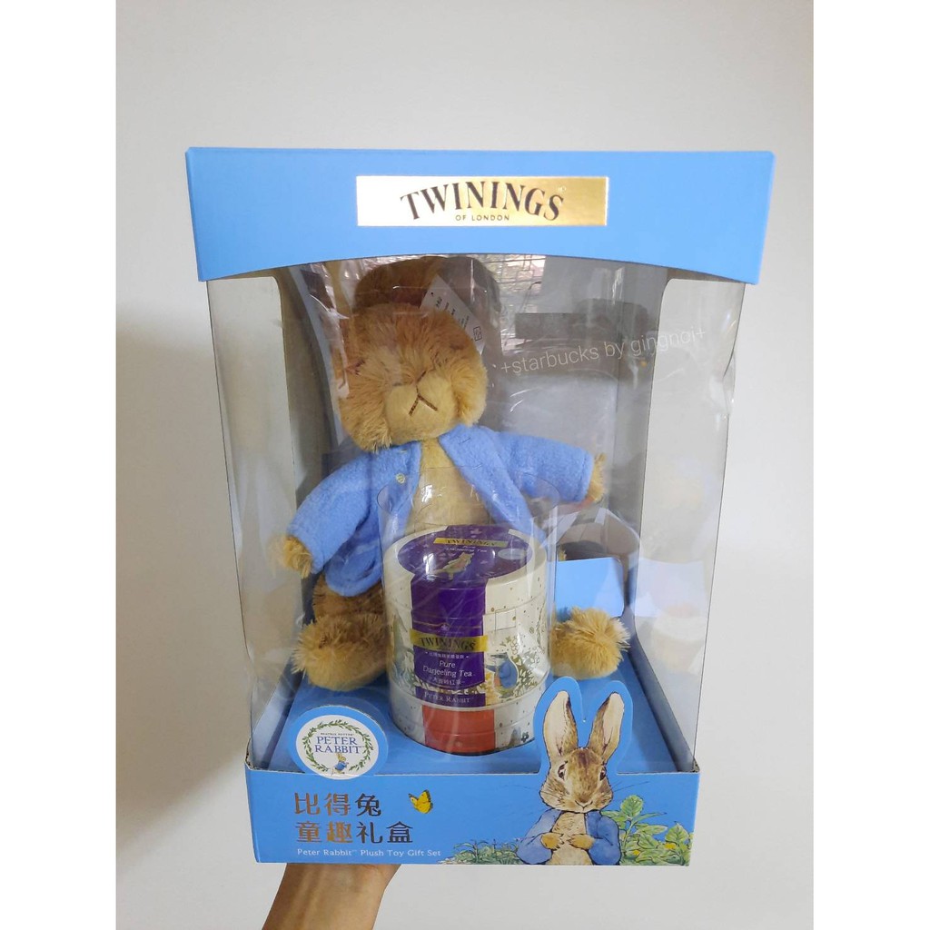 (ส่งฟรี) Peter Rabbit ตุ๊กตา +แถมชา TWININGS 2 ป๋อง (ของแท้ ...