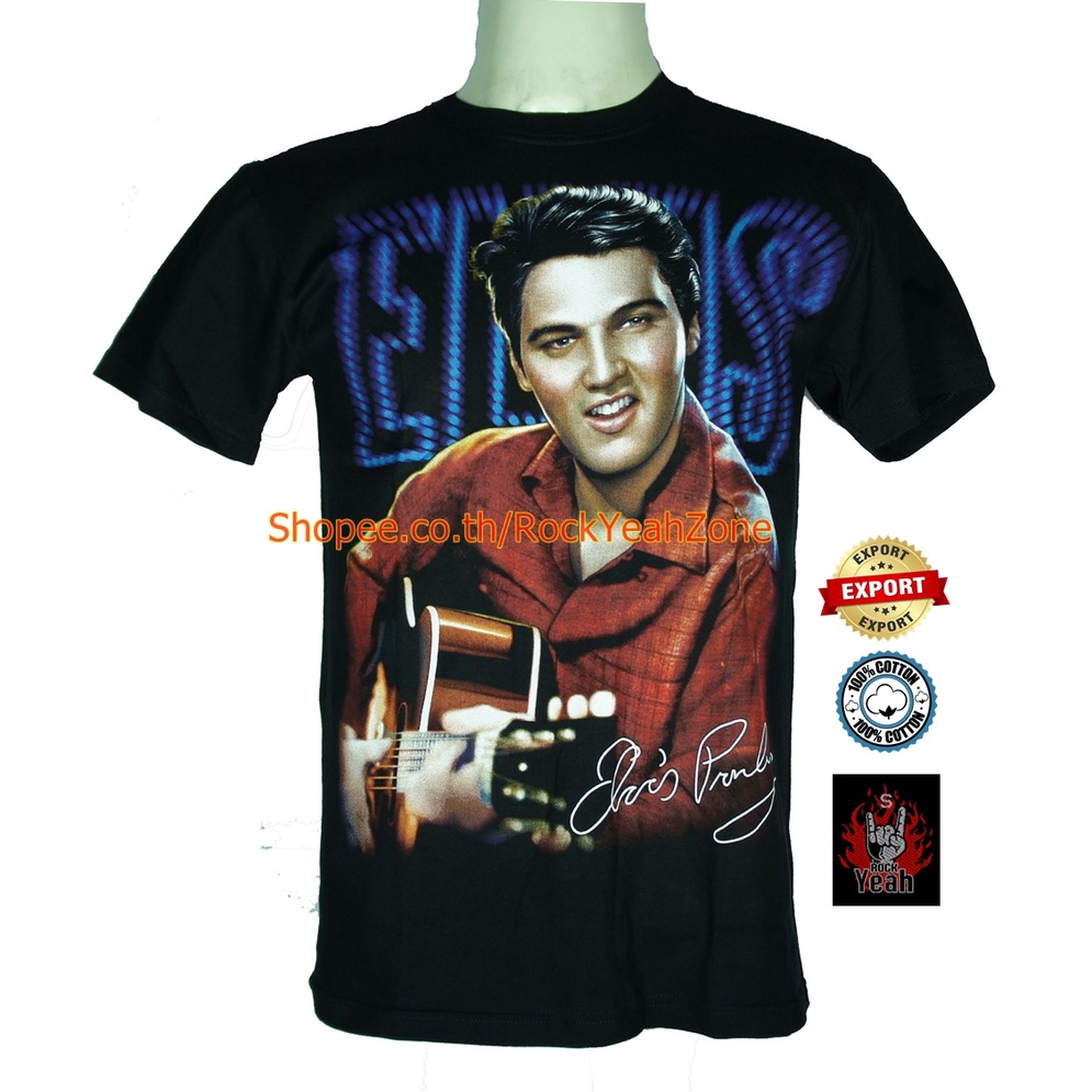 เสื้อวง Elvis Presley เสื้อไซส์ยุโรป เอลวิส เพรสลีย์ PTA1060 เสื้อวงดนตรีต่างประเทศ