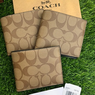 กระเป๋าCoachแท้💯 พร้อมส่ง กระเป๋าเงินชาย ขนาดปกติ COACH F75083 MEN WALLET