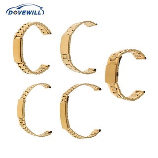 Dovewill สายนาฬิกาข้อมือ สเตนเลส โลหะ สีทอง แบบเปลี่ยน 12 มม. สําหรับผู้ชาย
