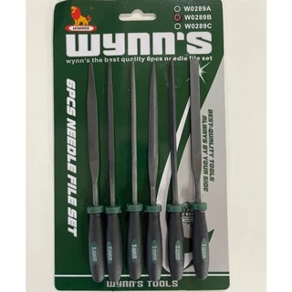 Wynn's ตะไบเหล็ก 6ตัว/ชุด ตะไบ รหัส W0289A : 3 x 140 mm , รหัส W0289B : 4 x 160 mm ตะไบเอนกประสงค์
