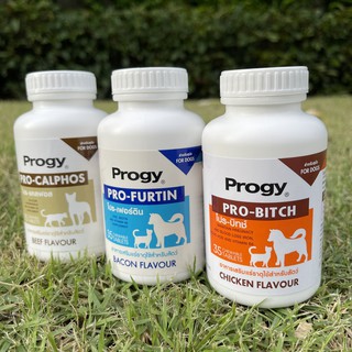 Progy อาหารเสริม รสไก่ แบคอน และ เนื้อ บำรุงเลือด ขน เสริมแค…
