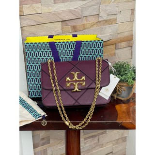 กระเป๋าสะพายข้าง สะพายไหลา สีสวยTory burch eleanor quilted convertible shoulder bag