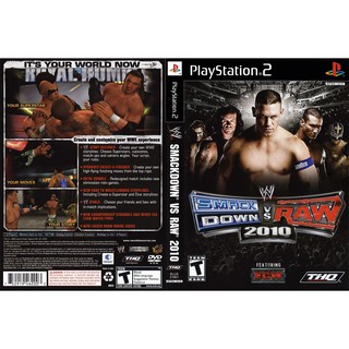 WWE SMACK DOWN VS RAW 2010 FEATURING ECW [PS2 US : DVD5 1 Disc]