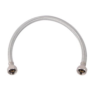 สายน้ำดี สายน้ำดีสเตนเลส 16 นิ้ว HANG HT-16 อะไหล่ห้องน้ำ ห้องน้ำ WATER INLET HOSE HANG STAINLESS STEEL HT-16 16”
