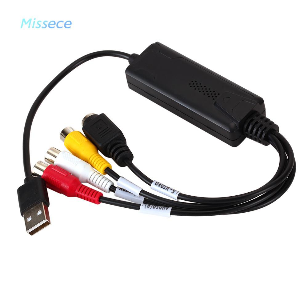 Missece Usb 2.0 อะแดปเตอร์แปลงการ์ดวิดีโอ Usb To Rca สําหรับ Dv/Hi8/Vhs Tv Dvd คุณภาพดี #8