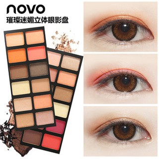 *ส่งจากไทย*(ใหม่/พร้อมส่ง/ของแท้) โนโว novo Noble lure makeup eye shadow อายแชโดว์ 12 สี รหัสสินค้า 78045