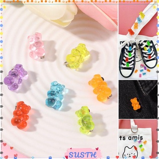 SUSHEN Gift Brooches Japanese Style Candy-colored Cartoon Bear Jeans Decoration Cute Bag Decoration Girl Pins/Multicolor