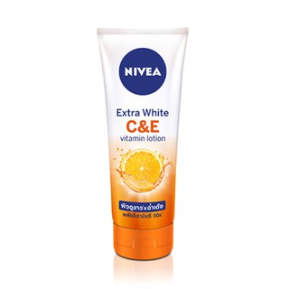 🔥สินค้าขายดี!! นีเวีย เอ็กซ์ตร้าไวท์ ซีแอนด์อี วิตามิน โลชั่น 180 มล. Nivea Extra White C And E Vitamin Lotion 180 ml