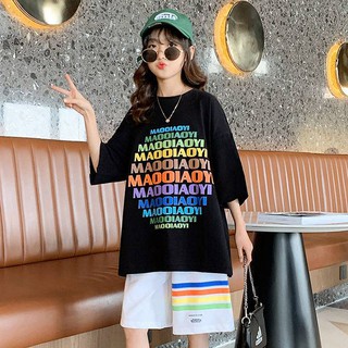 (พร้อมส่ง) ชุดเด็กโต เสื้ออักษร+กางเกงขาสั้น เเบบสวย ผ้านิ่มใส่สบายมาก