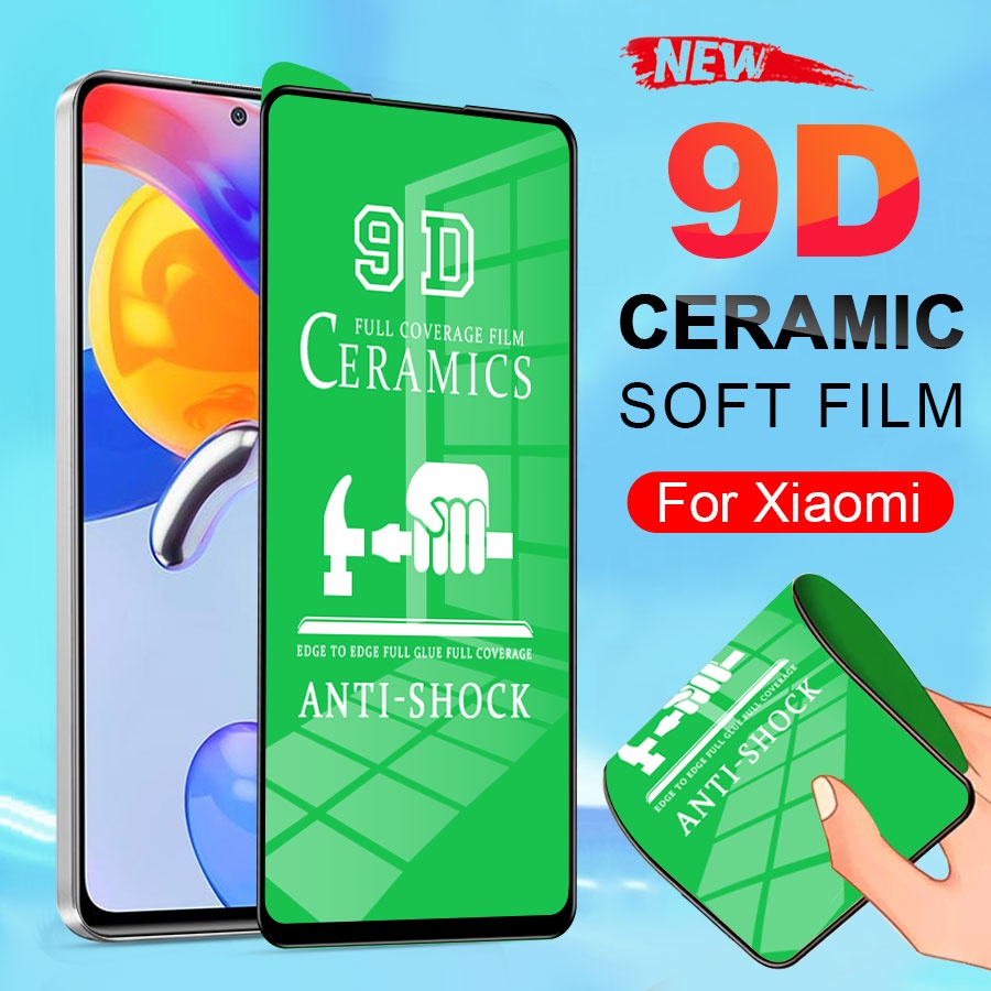 ฟิล์มกันรอยหน้าจอ เซรามิค แบบนิ่ม สําหรับ Xiaomi Mi 11T 10T 9T Pro 11 Lite Poco F2 F3 X3 NFC GT M3 M4 Pro 5G Redmi Note 12 Pro + 5G 11 11S 10 10s 9 9s 8 7 Pro Max 5G 9T 10 9 9A 9C 8 8A 7 7A