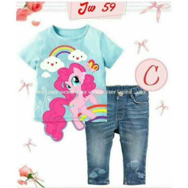 JW 59 C Pinkie Pie Pony Tee Set Pants