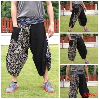 Samurai Pants กางเกงซามูไรเอวมัดลาย