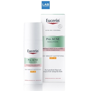 Eucerin Pro Acne Solution Day Bright Mattifying SPF30 50 ml. - ผลิตภัณฑ์ ลดรอยสิว ให้ผิวดูกระจ่างใส ปกป้องผิวจากแสงแดดด้วย SPF30