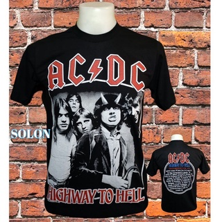 เสื้อวง AC DC วงร็อค ไม่มีตะเข็บข้าง คอฟิต ป้ายUSA เสื้อวินเทจ เสื้อทัวร์ วงร็อคต่างประเทศ