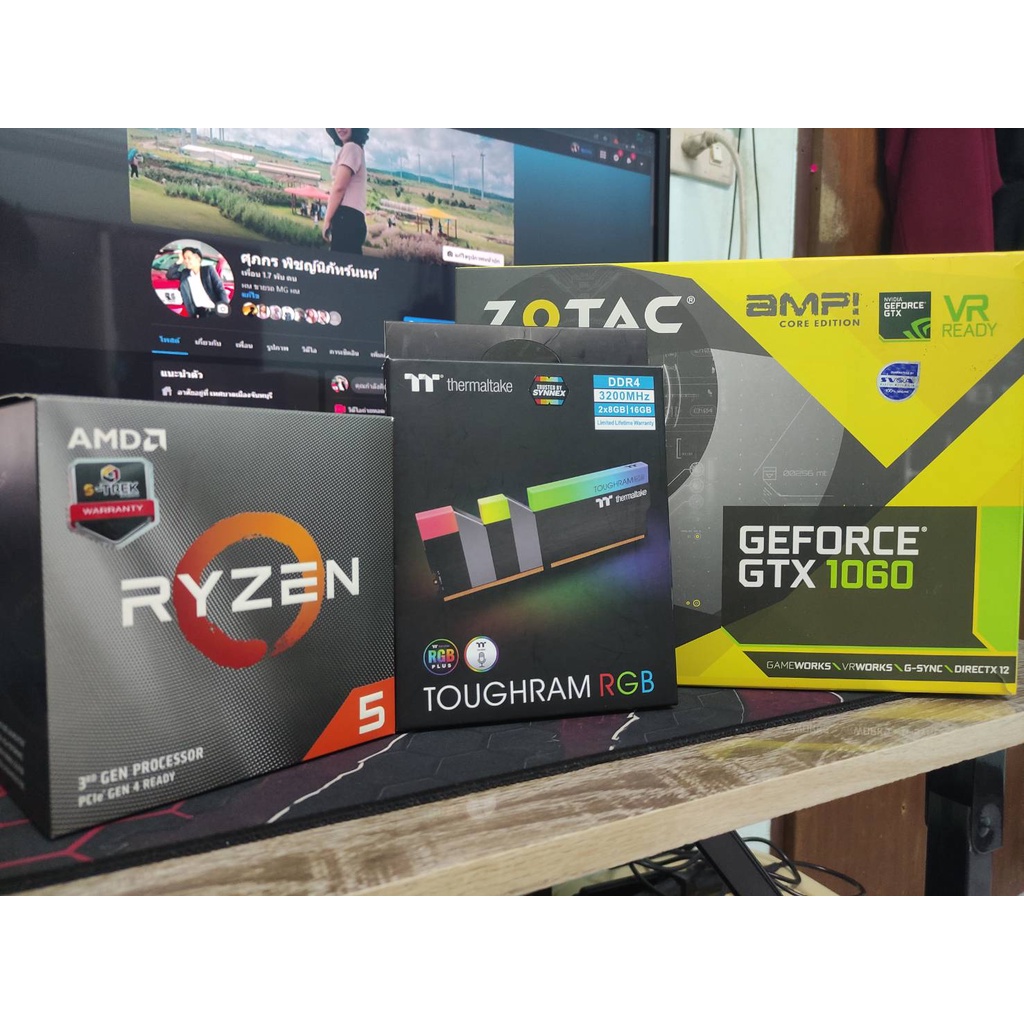 RYZEN 5  3600 | Zotac GTX 1060 3G | Ram  Thermaltake RGB 3200 MHz