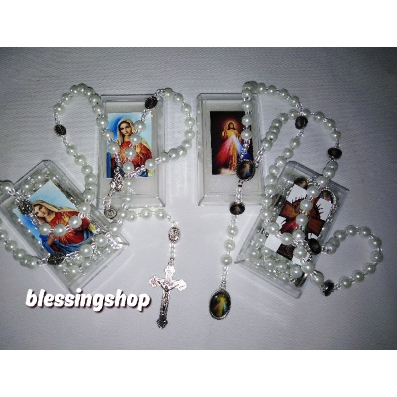 ROSARY MOTHER MARY – ROSARY KORONKA – PEARL