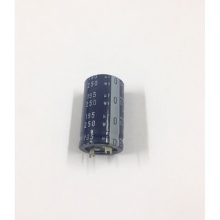 1ชิ้น 195UF 250V 85’c ขนาด30x52mm ยี่ห้อ Nichicon สีน้ำเงิน capacitor ตัวเก็บประจุ คาปาซิเตอร์ อะไหล่อิเล็กทรอนิกส์