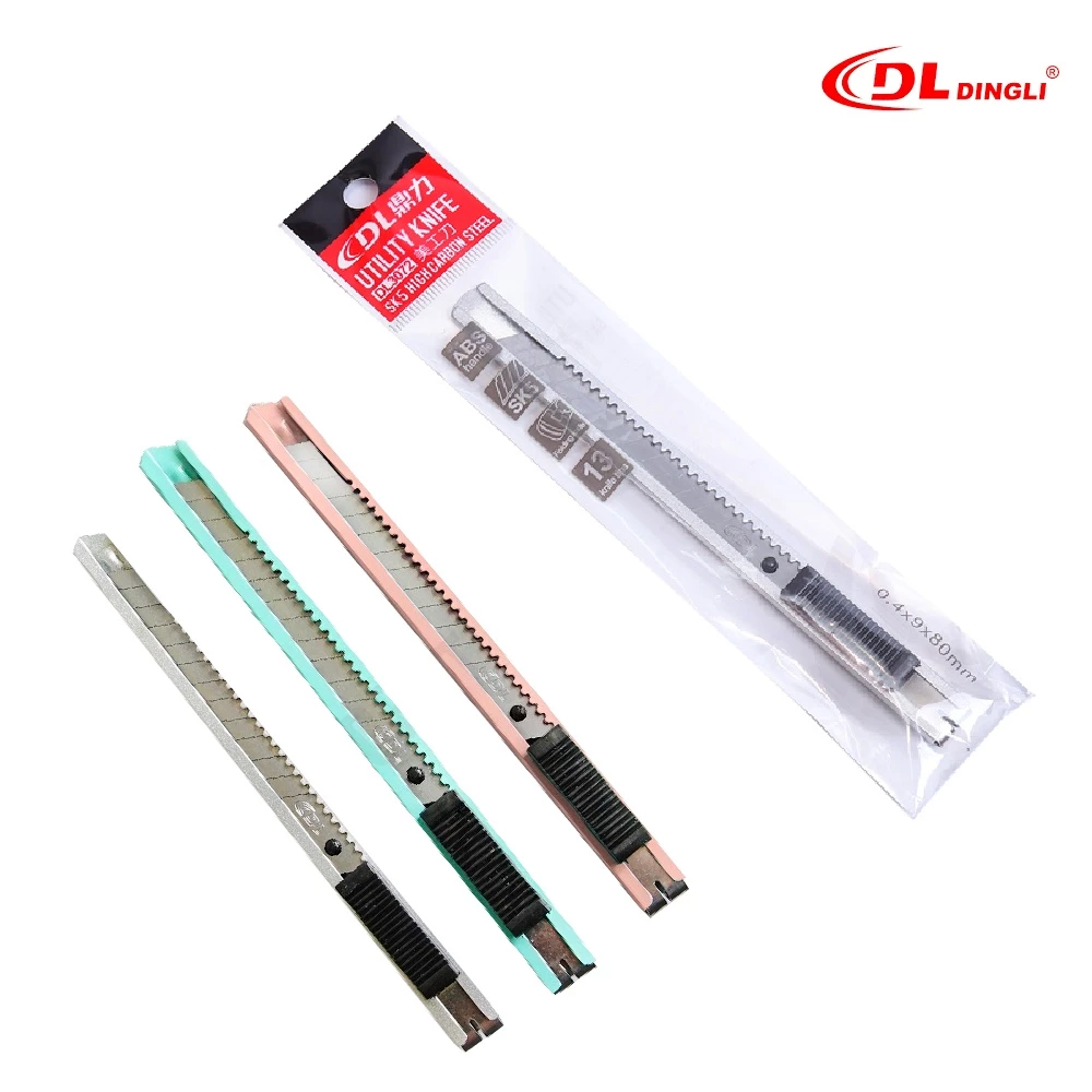 มีดคัตเตอร์ คัตเตอร์ คัทเตอร์ คัตเตอร์เหล็ก คัตเตอร์พกพา รุ่น DL3072 (แพ็ค 1 อัน) Cutter Knife