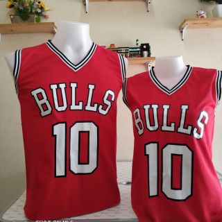 เสื้อบาสคอวี สกรีน "Bull 10"