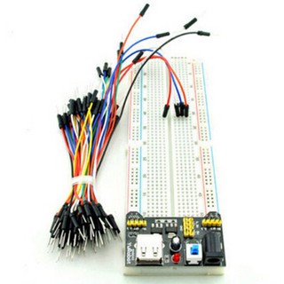 breadboard 830 + cables + power module สำหรับ Arduino