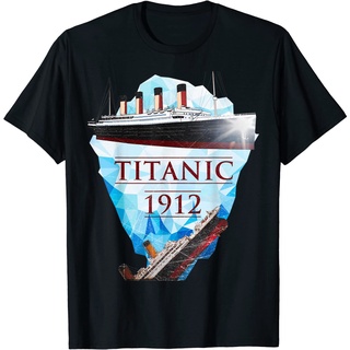 [S-5XL]เสื้อยืด ผ้าฝ้าย พิมพ์ลาย Voyage RMS Titanic 1912 สไตล์วินเทจ แฟชั่นสําหรับผู้ชาย