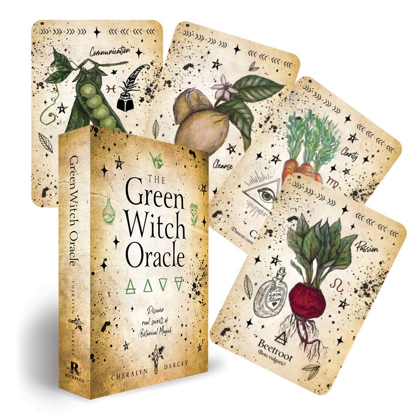 {ไพ่แท้ลิขสิทธิ์}   ไพ่ออราเคิล ชุด Green Witch Oracle Cards