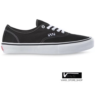 VANS SKATE AUTHENTIC BLACK WHITE SNEAKERS สินค้ามีประกันแท้