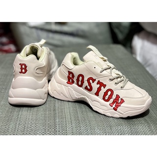 รองเท้าผ้าใบยี่ห้อ MLB มี4ลาย เป็นรองเท้าเสริมส้น สำหรับผู้หญิงกำลังฮิตนิยมsize36–43