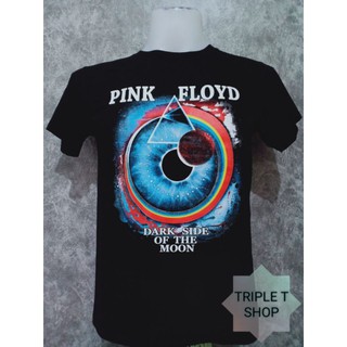 เสื้อยืดวงดนตรีเสื้อยืดคอกลม สกรีนลาย PINK FLOYD (รหัส 50)all size