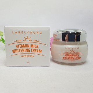 LABELYOUNG Vitamin milk whitening cream 55 g. (ครีมหน้าสด)