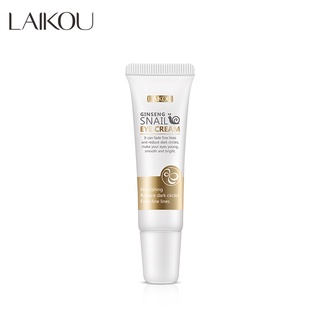 LAIKOU Ginseng Snail Eye Care Reduce dark circles Fade fine lines Eye Cream 15g.