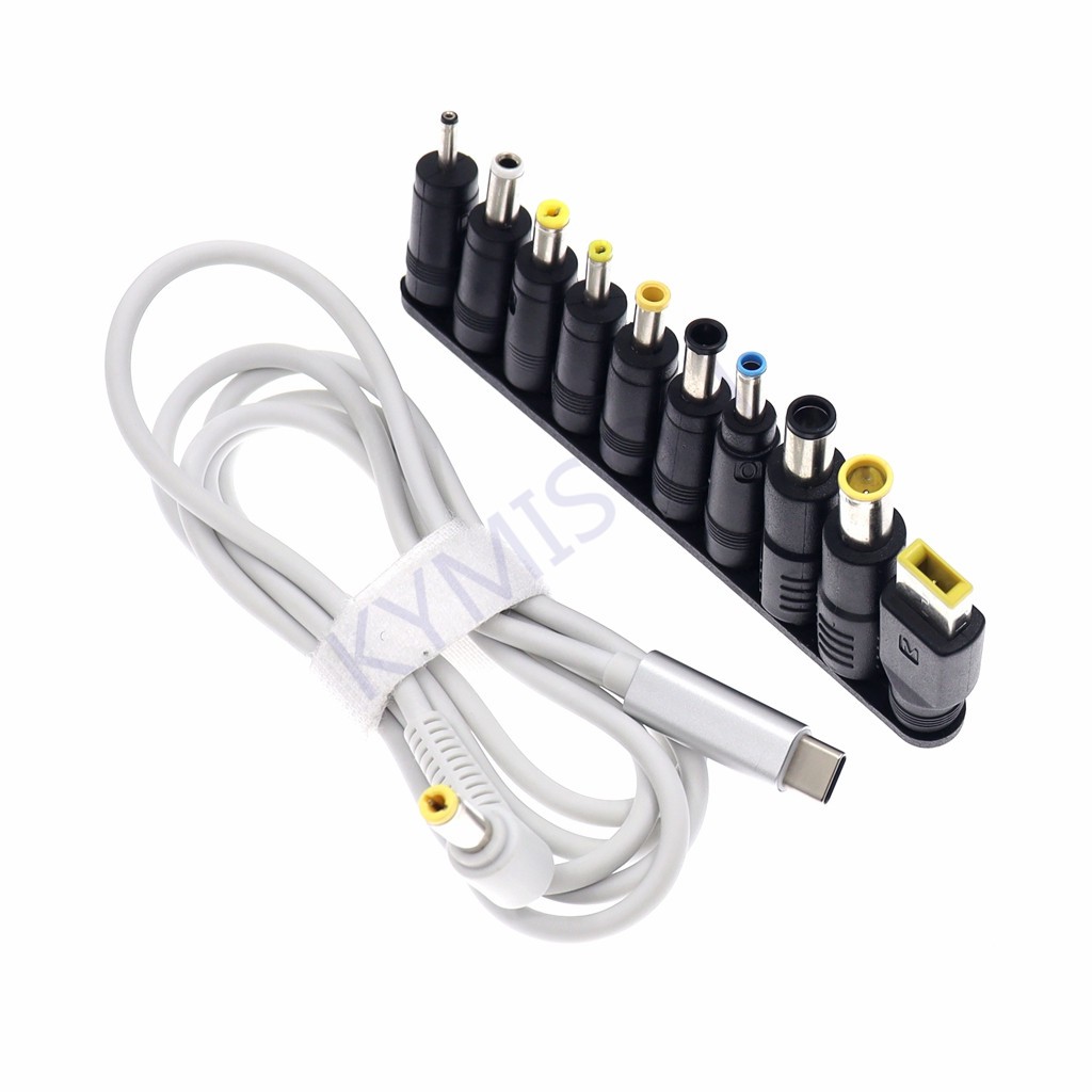 ขั้วต่ออะแดปเตอร์แปลงไฟแล็ปท็อป ปลั๊ก Dc USB Type C ตัวแปลงแจ็คตัวผู้เป็นสากลสําหรับ Lenovo สําหรับเครื่องชาร์จโน้ตบุ๊ก Asus
