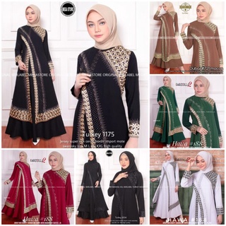 Gamis Abaya Turkey 1175 ชุดเดรส สไตล์มุสลิม สําหรับผู้หญิง