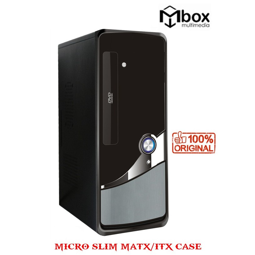 Mbox MICRO ATX SLIM CASE MATX/ITX พร้อม SFX MICRO POWER SUPPLY 550W