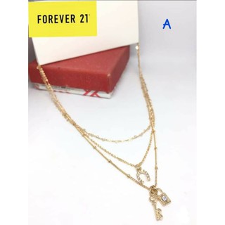 Forever 21 สร้อยคอ ดีเทลสวย เกร๋ น่ารัก มีไว้ใส่ไปเที่ยวหรือใส่ทำงานได้ทั้งนั้น มีให้เลือก 4 แบบนะคะ