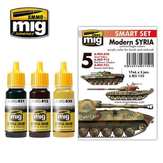 Ammo By MIG - AMIG7103 MODERN SYRIAN CAMOUFLAGE SET