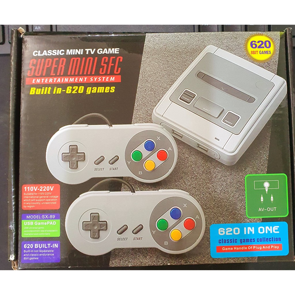 เครื่องเล่นเกมส์ ย้อนวัย เกมส์ย้อนยุค เกมคอนโซล Game Video Console 8 bit 621 เกม เหมาะสำหรับครอบครัว
