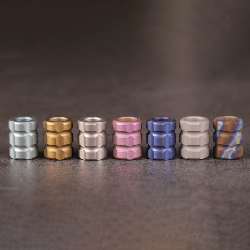 CNEDC Colorful Series Of Titanium Alloy Knife C Pendant Umbrella Rope Fall Outdoor Knife Pendant Pho
