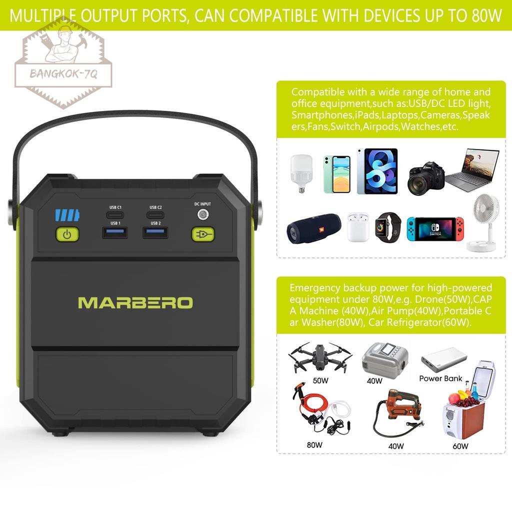 ความจุ83Wh/22500mAh power station แบตเตอรี่สำรองไฟ 220V แบตเตอรี่สำรองพกพา