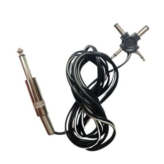 สายแจ๊ค 4 หัว หรือ 6 หัว สำหรับ Power Supply ต่อกับ เครื่องสักออมเบร  เครื่องสักมาตรฐาน เครื่องสักไฮจินิก อุปกรณ์สักคิ้ว