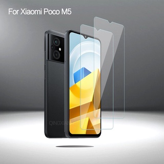 กระจกนิรภัยกันรอยหน้าจอ แบบเต็มจอ สําหรับ Xiaomi POCO M5 M5s POCO F4 F3 F2 M4 M3 X4 X3 NFC GT Pro 5G 2 ชิ้น