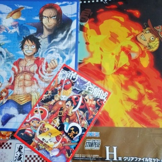 จิ๊กซอว์ แฟ้ม A4 โปสการ์ด อนิเมะ วันพีช ลิขสิทธิ์แท้ Onepiece Puzzle Jigsaw Postcard Folder poster โปสเตอร์ ลูฟี่ ซาโบ้