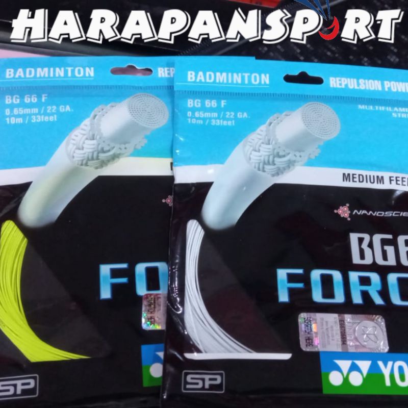 สายไม้แบดมินตัน YONEX BG 66 FORCE ของแท้ 100%