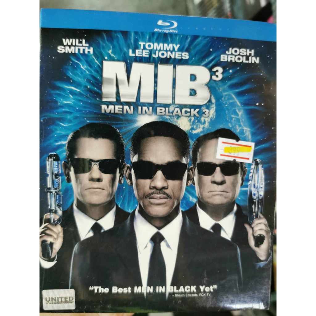 Blu-ray : MIB 3 Men in Black 3 (2012) หน่วยจารชนพิทักษ์จักรวาล 3 " Will Smith, Tommy Lee Jones, Josh