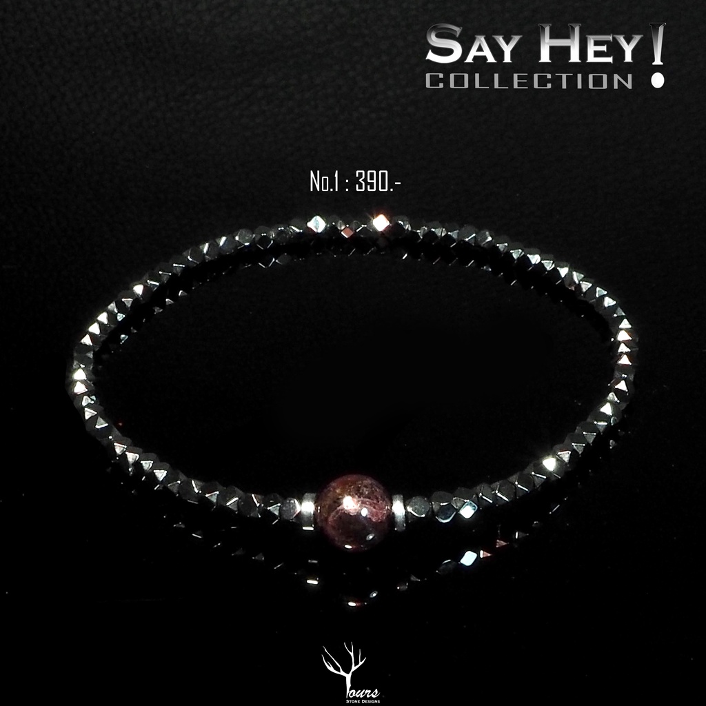 สร้อยข้อมือ " เฮมาไทต์ Hematite " มีหลายดีไซน์ กำไลหินนำโชค เสริมโชค