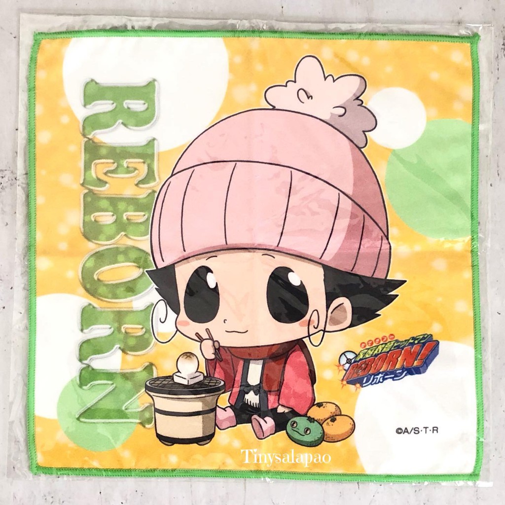 [Reborn!] Katekyo Hitman Reborn! Microfiber Mini Towel Reborn ผ้าเช็ดชามัวร์ ครูพิเศษจอมป่วนรีบอร์น แท้ Japan.