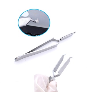 Stainless Steel Dental Tweezers Holder Serrate Plier